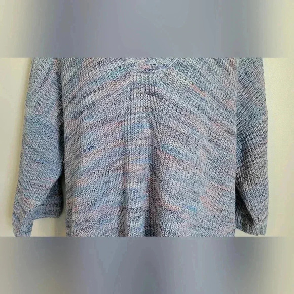 J. Jill 100% organic cotton easy drop shoulder v neck tunic sweater XL - Picture 4 of 12